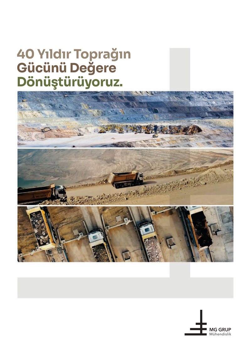 MG Grup kurumsal katalog kapağı